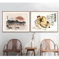 thumbnail image 4 of Decoración de casa de té, famosa pintura china en lienzo, Qi Baishi, fruta, melocotón, arte de pared zen, póster, imagen impresa, oficina, sala de estar, hogar, 4 of 5