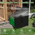thumbnail image 4 of WLXIANG Outdoor Privacy Fence, 4 Fence Panels Privacy Screen Panels for Outside and Yard, Resin Air Conditioner Lattice Fence for Trash Can (Black), 4 of 8