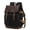 Black, variant on Vintage Waxed Canvas Genuine Leather Backpack, 15.6 Inch Laptop Rucksack for Travel Hiking Camping