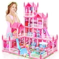 thumbnail image 1 of Casa de muñecas AmiDear de 4 pisos con 11 habitaciones con muebles para niñas de 3 a 10 años, 1 of 7