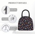 thumbnail image 4 of KLL Mushroom Doodle for Insulated Lunch Bag- Leakproof Cooler Tote Bag Organizer for Women & Men - Reusable Lunch Box for Office Picnic Hiking Beach-One Size, 4 of 6
