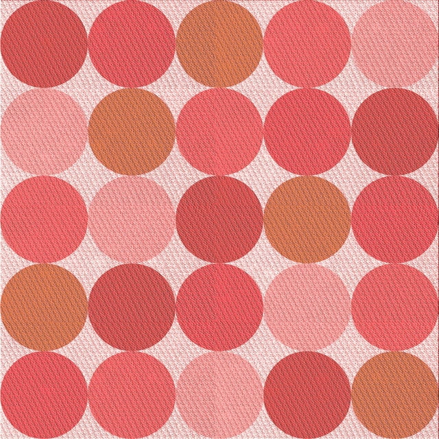 Ahgly Company Tapis d'Intérieur Lavable en Machine Carré Transitionnel Rose Corail Clair, 4 Pieds Carré