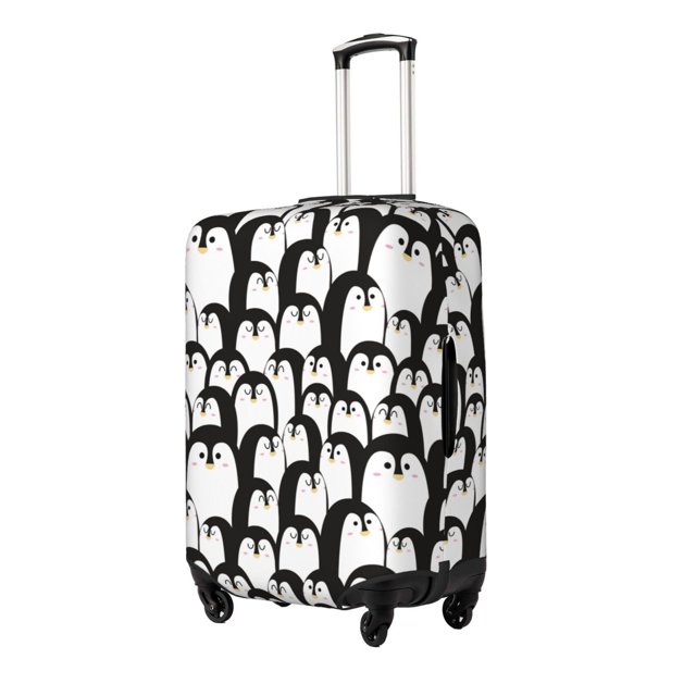 Fotbe Cartoon Penguin Funda Protectora para Equipaje, Antirrayones y Resistente a la Suciedad, Compatible con Maletas de 18 a 32 Pulgadas-Large