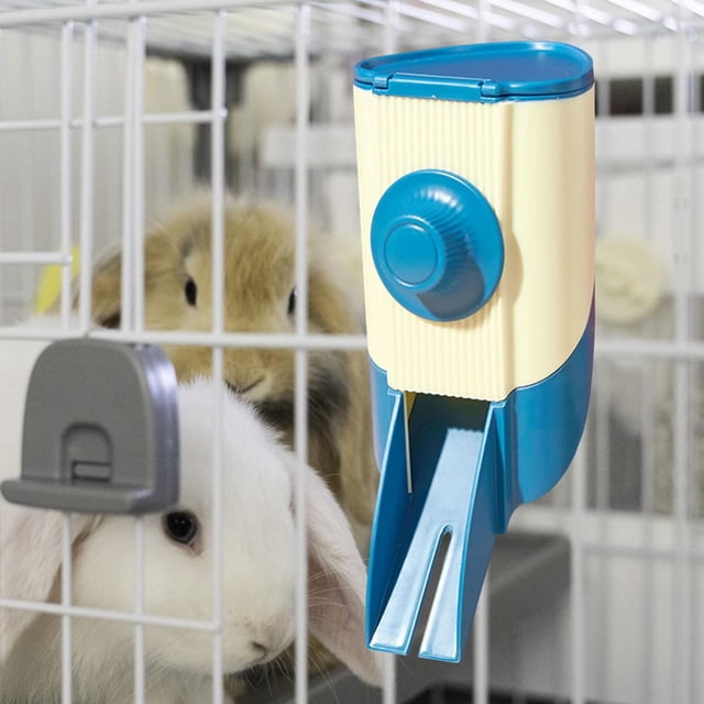Dispensador de comida Automático Salvador, alimentador de Mascotas, Embudo alimentador, azul