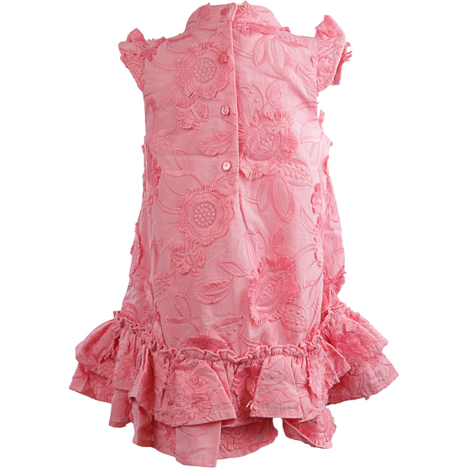 Janie And Jack Pink Embroidered Floral 