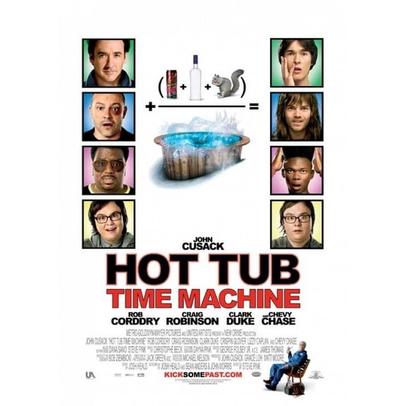Pop Culture Graphics MOVAB02990 Hot Tub Time Machine Movie Poster Print, 27 x 40