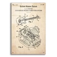 thumbnail image 1 of Epic Art 'Suspension Bridge Pickup for Guitar Blueprint Patent Parchment,' Acrylic Glass Wall Art, 24"x36", 1 of 3