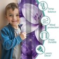 thumbnail image 3 of Blackout Kids Curtains,Purple Butterflies and Lilies Childrens Insulated Curtains Set Of 2,Bedroom Essentials,Toddler Room Decor 52x63in(132x160cm), 3 of 4