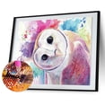 thumbnail image 2 of Cuadros Decorativos 5D DIY diamante pintura búho animal completo redondo taladro mosaico imagen diamantes de imitación Likrtyny embutido en tela, 2 of 9