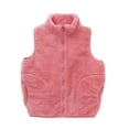 thumbnail image 2 of LFEOOST Toddler Boys Girls Vest Fleece Plush Waistcoat Sleeveless Jacket Warm Top, 2-3Years, Hot Pink, 2 of 4