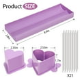 thumbnail image 3 of Cake Pop Mold Set with 9 Inch Tray and Sticks,Heart Cake Pop Cutter and Pusher, Baking Molds Kit for Parties, Wedding,Home Desserts Making-Purple, 3 of 7