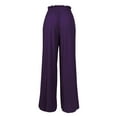 thumbnail image 4 of Made by Olivia Women's Wide Leg Chiffon Loose Pleated Palazzo Pants with Built-in Flexible Liner Shorts and Ribbon Tie Closure, 4 of 6