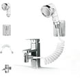thumbnail image 1 of Kitchen Bathroom Pet Bathing Hose Shower Set, Adjustable Shower Head, Multi-Purpose Sink Faucet Sprayer Attachment, 3 Spray Modes, Quick Adjustment Side Button, Easy Nozzle, 1 of 5