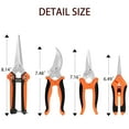 thumbnail image 4 of BN-LINK 4 Pack Garden Pruning Shears, Stainless Steel Gardening Tools Handheld Scissors Set with Gardening Gloves, Heavy Duty Garden Bypass Pruning Shears,Tree Trimmers Secateurs, Hand Pruner, 4 of 7