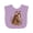 Lavender, variant on Inktastic Horse Girl Flowered Cute Girls Baby Bib