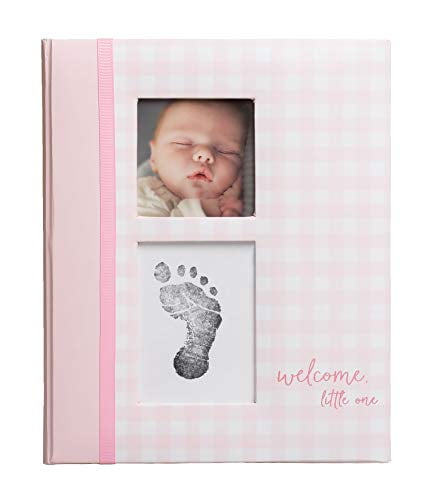 *NEW* CR Gibson Baby Girl Pink Animals Turtle Giraffe Cat Memory Keepsake Book 