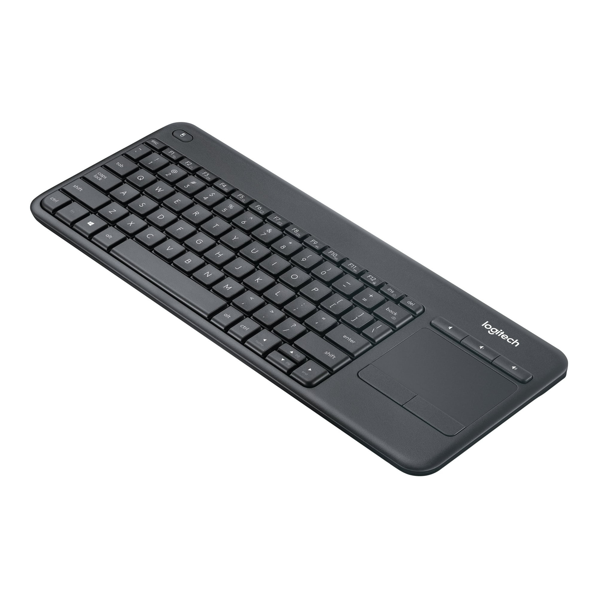 Logitech Wireless Touch Keyboard K400 Plus - Keyboard with touchpad - wireless - 2.4 - French black | Walmart Canada