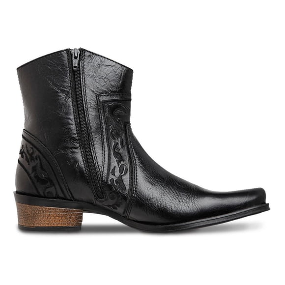 Botas URBAN COWBOY Hombre Botin Piel Vestir Comodas negro 30
