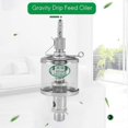 thumbnail image 3 of 50mL Engine Machine Lubricator Oil Gravity Drip Feed Oiler Clear+Silver, 3 of 5