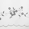 thumbnail image 3 of Cortinas de Cocina Zulema con Ojal Decoración Gris 60x140cm, 3 of 7