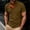 Army Green, variant on Crew Neck Corduroy T Shirt for Mens Fall Summer Short Sleeve Basic Tops T Shirt Man 2026 Fashion
