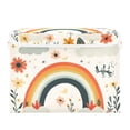 thumbnail image 7 of Yayeee Collapsible Cube Storage Bin with Lid Fabric Closet Decorative Basket with Handles, Cute Rainbow, 7 of 7