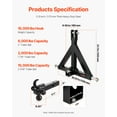 thumbnail image 3 of VEVOR 3 Point 2" Trailer Hitch Receiver Tractor Drawbar Quick Hitch Adapter for Kubota, 3 of 9
