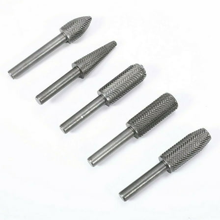 5Pcs Multipurpose Rotary Rasp Kit for Copper, Aluminum, Wood, and More Essential Tool for DIY and Crafts