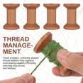 thumbnail image 3 of SHISUYAN 20pcs Empty Spools Yarn Winding Spools Embroidery Yarn Spools Wooden Thread Spools For Crafts Sewing, 3 of 8