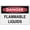 Warning Sign 1, variant on Danger Flammable Materials Storage Area Keep Fire Away Sign 8"x12", Aluminum Tin Warning Signs for Home Outdoor Garden, Durable Fire Safety Sign
