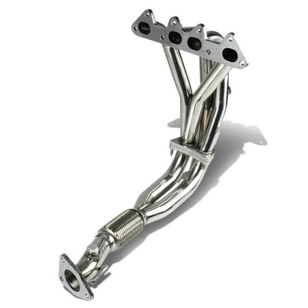 For 1998 to 2002 Honda Accord Performance 4 -2 -1 Design Stainless Steel Exhaust Header Kit (Polished Chrome) 99 00 (Best Honda Performance Parts)