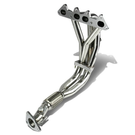 For 1998 to 2002 Honda Accord Performance 4 -2 -1 Design Stainless Steel Exhaust Header Kit (Polished Chrome) 99 00 01