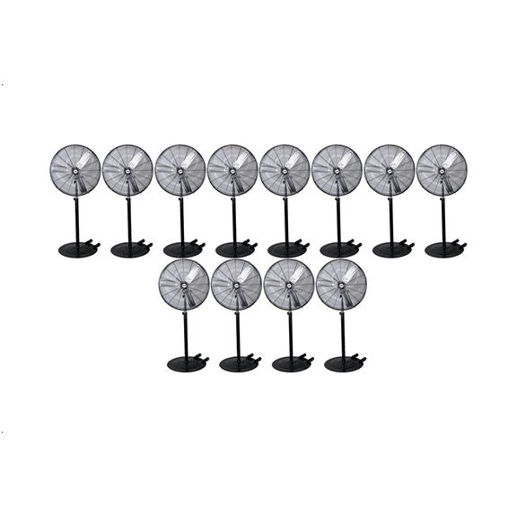 K Tool International 30" Oscillating Pedestal Industrial Fan (Pallet of 12)