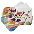 thumbnail image 2 of Goals, Gourds, and Gatherings Windy Bloom Coral Floral Print Bath Mat, 2 of 5
