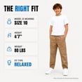 thumbnail image 6 of Quad Seven Boys Joggers Twill Stretch Cargo Pants with Pockets and Elastic Waistband 2 Pack, 6 of 7