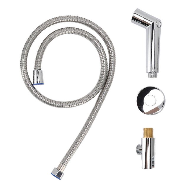 Rociador de bidé para inodoro, accesorio de rociador de bidé de mano, rociador de chorro de bidé ajustable de mano con galvanoplastia para inodoro, boquilla rociadora para baño