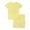 A-Light Yellow399, variant on Toddler Girls Sets Homewear Summer Soft Cozy Solid Color Tshirts With Shorts Two Piece Girls Loungewear Clothes