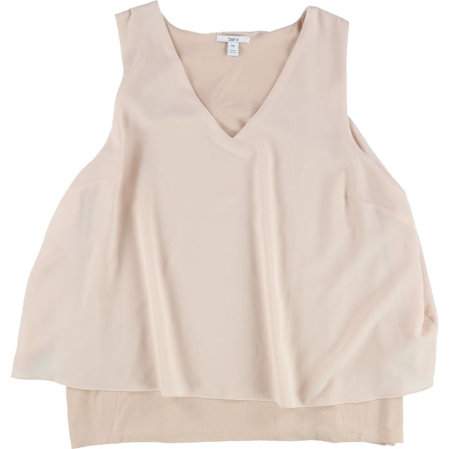 bar III Camiseta sin mangas tejida para mujer, rosa, XXL
