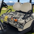 thumbnail image 3 of Yuyamidu Camo Golf Cart Seat Cover with 4 Front Pockets Camouflage Golf Cart Seat Blanket Portable Club Car Seat Towel for Travel Sports Golf Cart Accessory, 3 of 8