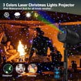 thumbnail image 4 of Laser Christmas Projector Lights Outdoor, 3 Color Laser Light Projector, Firefly Lights Show with RF Remote, Waterproof, Indoor Holiday Decoration, Christmas Gift, Wedding, Home Decor, Party, Garden, 4 of 10