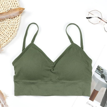 

RPVATI Women s Comfort Soft Padded Bralette Stretch Bralettes for Women Everyday Straps Wirefree Bra