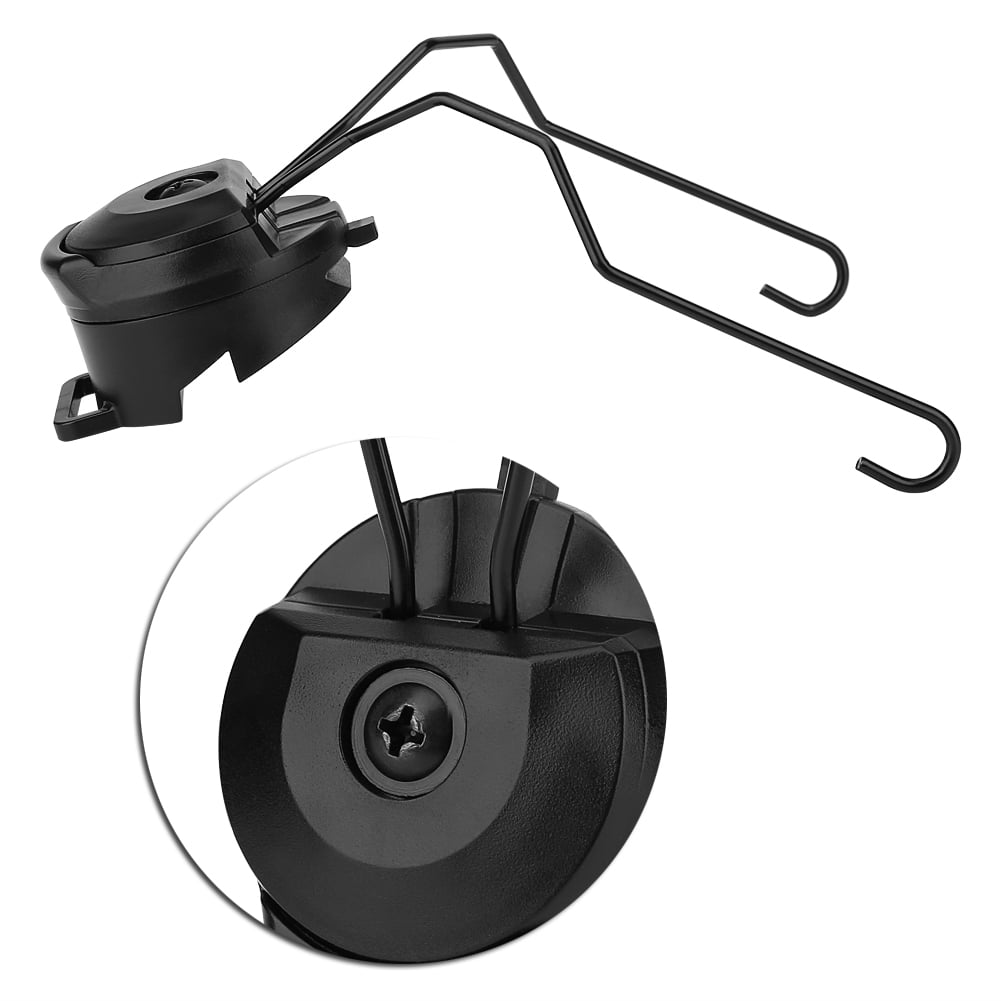 Bronceado Ichiias 1Pair Tactics para Sordin Type Headset Holder para Fast Helmet Rail Adapter Set