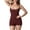 Red, variant on Lace Trim Shapewear Bodysuits For Women Tummy Control Seamless Waist Trainer Body Shaper Slimming Full Body Suits