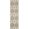 thumbnail image 3 of SAFAVIEH Florida Declan Geometric Swirls Shag Runner Rug, Cream/Light Blue, 2'3" x 7', 3 of 8