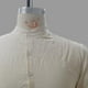 thumbnail image 4 of Blusa y camisa de manga larga con cuello alto para hombre, informal, de imitación y lino, color liso, con solapa, manga larga, botones finos, blusa de poliéster para hombre, 4 of 6