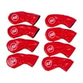 thumbnail image 2 of LOVIVER 8Pcs Golf Iron Club Head Covers Embroidery Golfer Gift with Degree Protector Red, 2 of 8