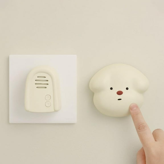 Wireless Doorbell, Cartoon Dog Doorbell Door Bell, Cute Puppy and Snow House doorbelland, Wireless Remote Control Distance of 200 feet, 1 Receiver 1 Transmitter, for Home Office Store