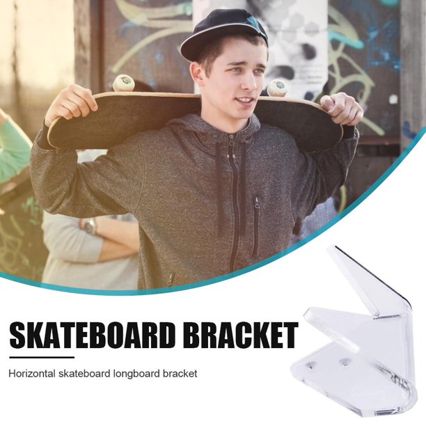 Estante del monopatín Soporte de exhibición en rack Acrílico Longboard Deck Skate Scooter Stand Skate Board Holder Barbie Nuevos Originales