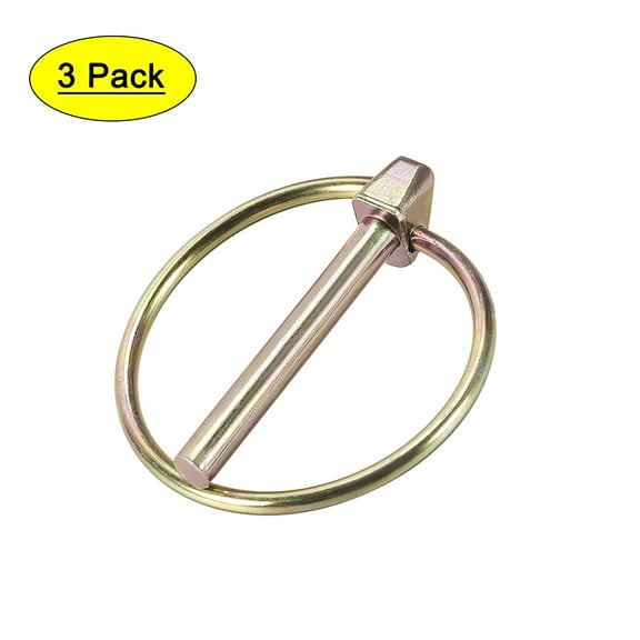 Linch Pin with Ring 4.5mm x 36mm Trailer Pins Assortment Kit for Boat Kayak Canoe Trailer Trolley Horsebox 3Pcs