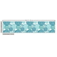 thumbnail image 3 of Ambesonne Nautical Fabric by the Yard Upholstery, Circular Sea Waves Pattern, 5 Yards, Sea Blue and Pale Teal, 3 of 5